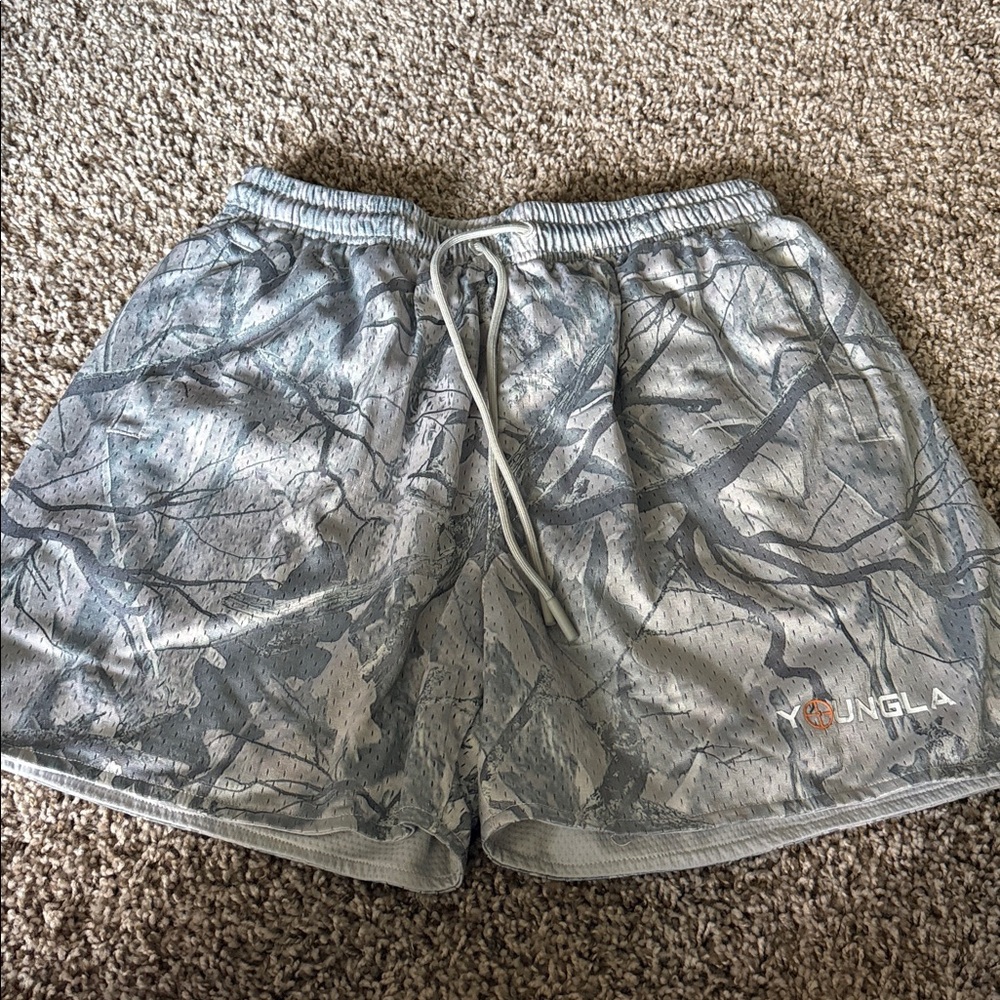 YoungLA Mesh Camo Shorts